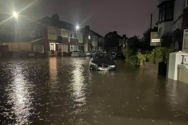 Residents of Salisbury Road in Cosham are calling for urgent action after flooding has hit their street. Picture: Lucy Heard