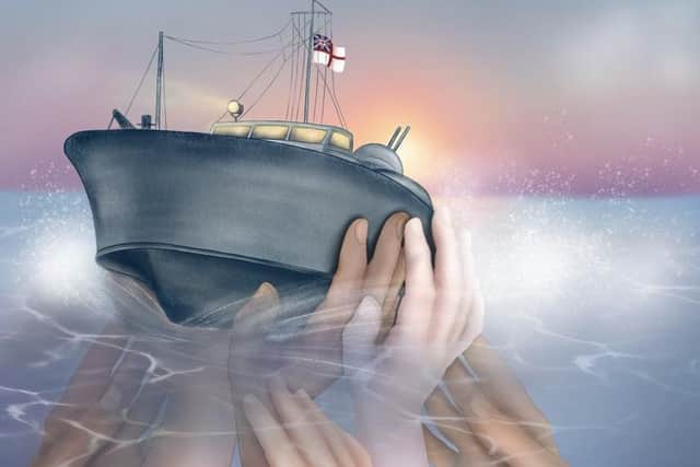 Laura Crouch has portrayed the British Power Boat of Hythe as one of her pieces commemorating the 80th anniversary of the Blitz. Picture: Laura Crouch