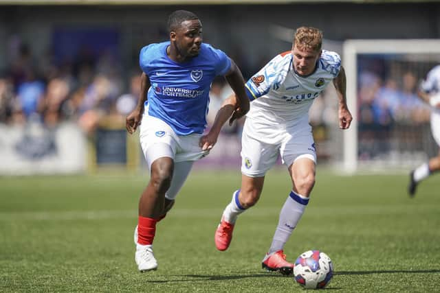 Christian Saydee shone against the Hawks in pre-season last July - now Pompey have bought him from Bournemouth. Picture: Jason Brown/ProSportsImages