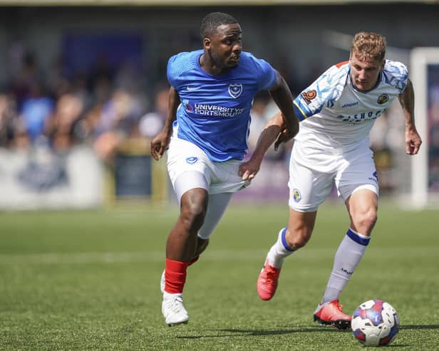 Christian Saydee shone against the Hawks in pre-season last July - now Pompey have bought him from Bournemouth. Picture: Jason Brown/ProSportsImages