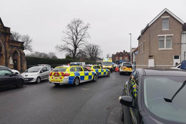 Several ambulances were seen attending the incident. Picture: Stuart Vaizey
