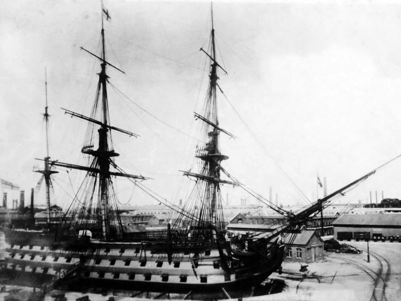 HMS Victory, the finished item. On July 17, 1928 King George V  crowned the restoration of HMS Victory and this is how she looked in immaculate condition.