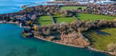 An aerial view of the mill pond. Picture: Contributed