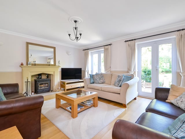 This four bedroom detached family home is on the market at a guide price of £950,000. It is listed by Fine and Country.
