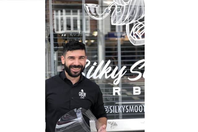 Andrei Budai from Silky Smooth Barbers in Southsea. Picture by Ivan Prothero