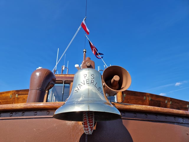 The paddle steamer Waverley sets sail from Shoreham, bound for the Isle of Wight, on September 13, 2024