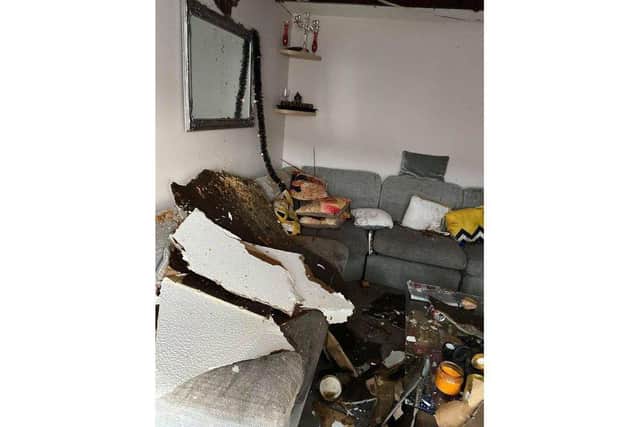The fire devastated the house Picture: Carla Conduct