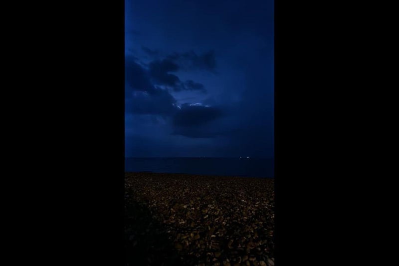 The moody sky across the Solent was captured by Shannon Thomas