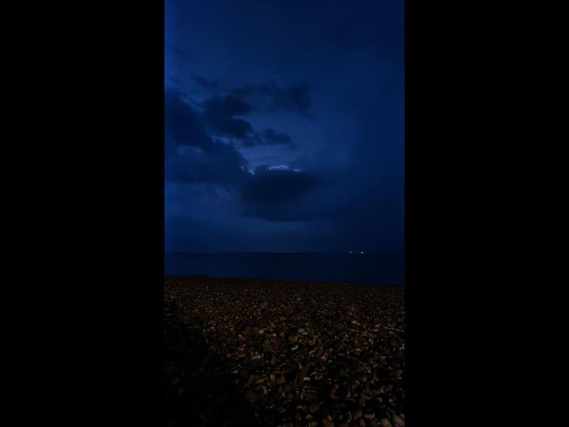 The moody sky across the Solent was captured by Shannon Thomas