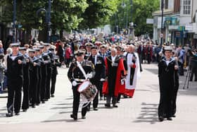 Gosport Falklands commemoration event in Gosport on Sunday 29th May 2022.

Pictured is action from the event.

Picture: Sam Stephenson.