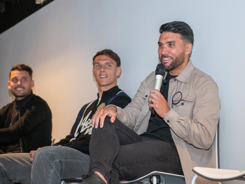 The Played Up Pompey Four book launch in Fratton Park's Victory Lounge on Friday night. Picture: Steve Reid