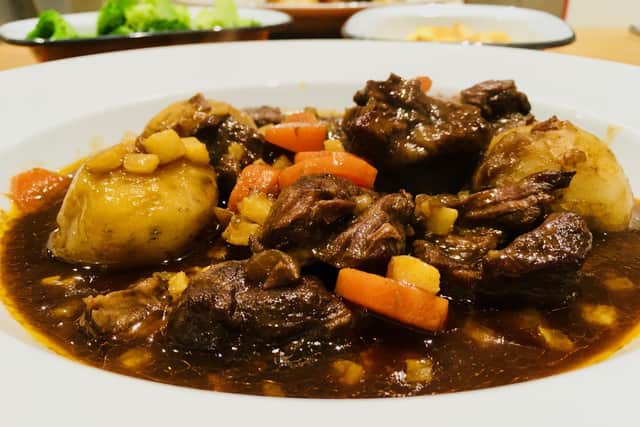 Lamb neck casserole by Lawrence Murphy.