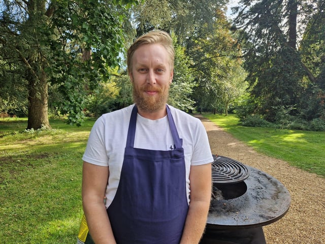 Chef Adam Hadwen, who owns the Earl of March pub in Lavant, who cooked up a fabulous seafood feast for the chef's lunch event