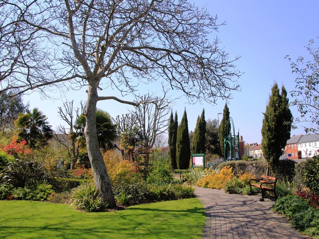 The sensory Garden of Reflection in Fareham town centre
