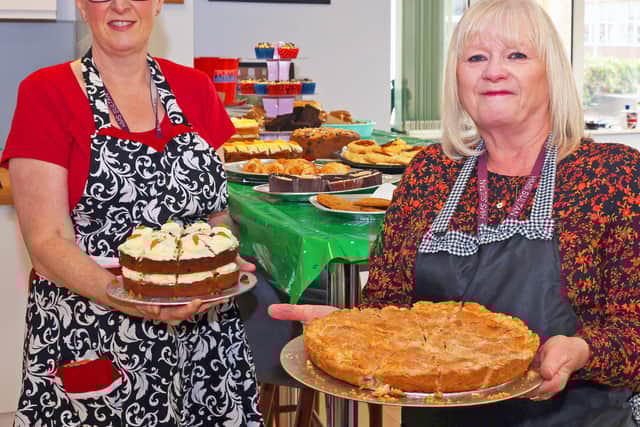 Carole Henderson and Andrea Jones organised a coffee morning to raise money for Macmillan.