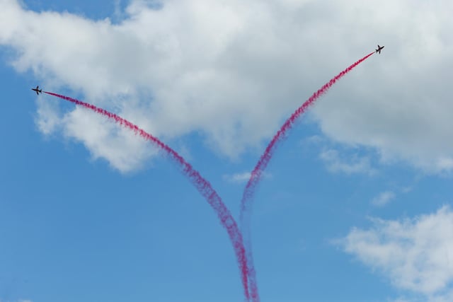 Red Arrows. Portsmouth's Armed Forces Day, Southsea Common
Picture: Chris Moorhouse (080624-55)