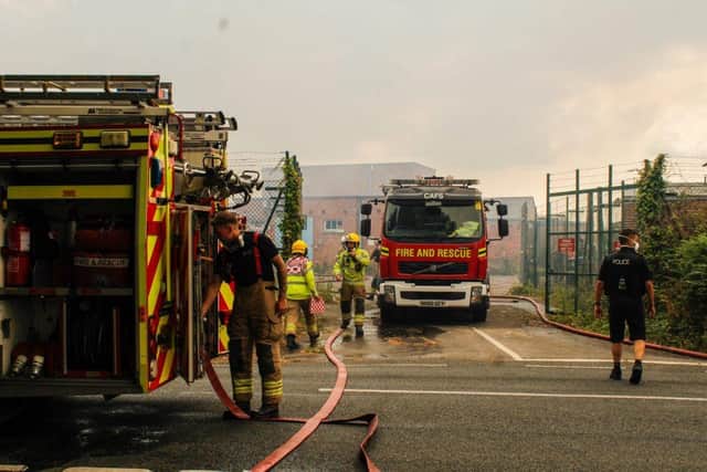 Firefighters from across  Hampshire were scrambled to tackle a huge fire off Forton Road, in Gosport on Thursday evening.