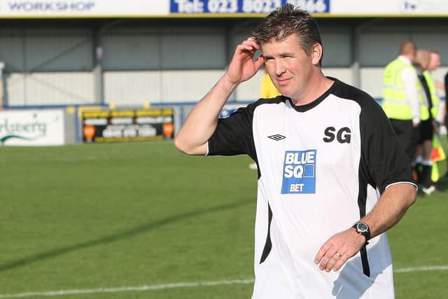 Gosport Borough head coach Shaun Gale. Pic: Dave Haines