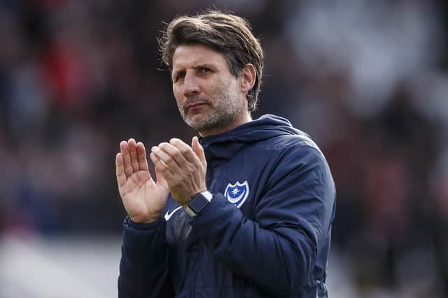 Danny Cowley is nearing the end of his first full-season at Pompey. Picture: Daniel Chesterton/phcimages.com