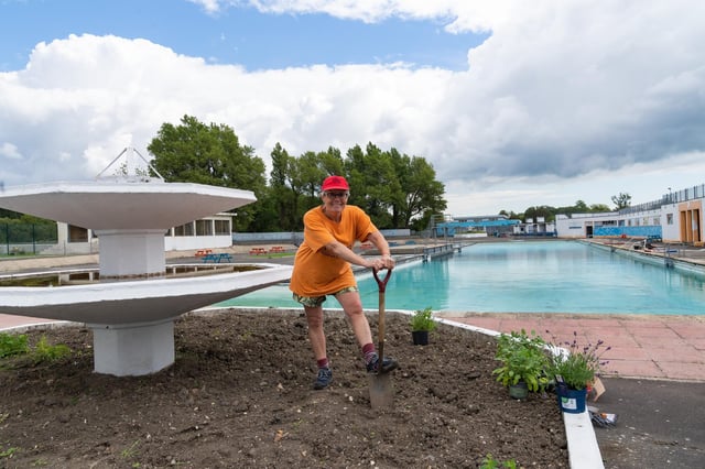 Maria Bunce at Hilsea Lido. Picture: Andy Hornby