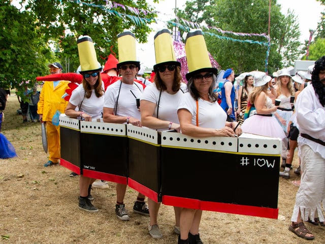 Fancy dress entrants Isle of Wight Festival 2022.