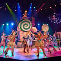 Archie Elliott (Pinocchio) and company in CFYT's Christmas 2020 show, Pinocchio. Photo by Manuel Harlan