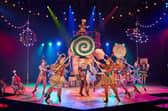 Archie Elliott (Pinocchio) and company in CFYT's Christmas 2020 show, Pinocchio. Photo by Manuel Harlan