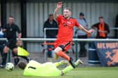 Lee Wort, seen here in action for AFC Portchester last season, could face Moneyfields in the Russell Cotes Cup on Tuesday.
Picture: Chris Moorhouse