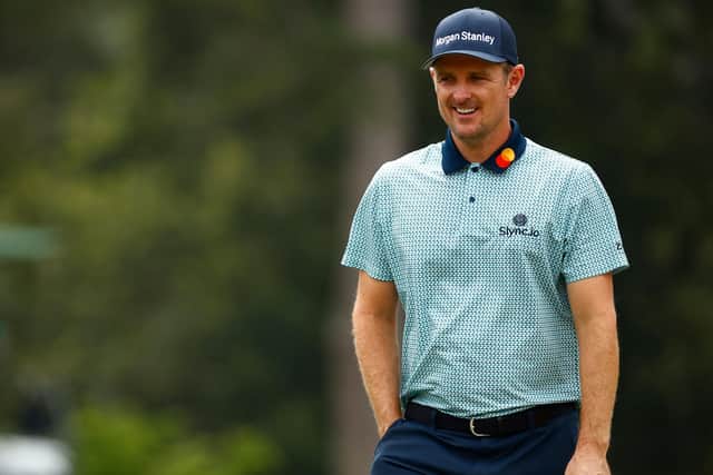 Justin Rose remains top of the leaderboard at The Masters after a second-round score of 72.  Picture: Jared C. Tilton/Getty Images