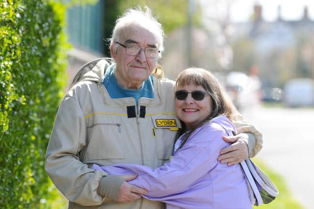 Martin Marks and his wife Margaret, from Lee-on-the-Solent, celebrated their Golden Wedding Anniversary on April 3, 2021.
Picture: Sarah Standing (080421-3317)