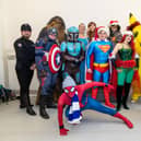 Superheroes attending the event from Hampshire Cosplay and Icons Cosplay. Picture: Mike Cooter (111221)
