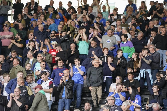 3,120 Pompey fans made the Blues' last trip to Derby in April last season.