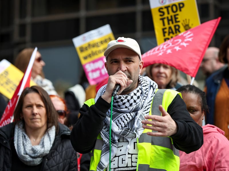 A number of speeches were given to the Unity Rally attendees. Picture: Chris Moorhouse (150325-078)
