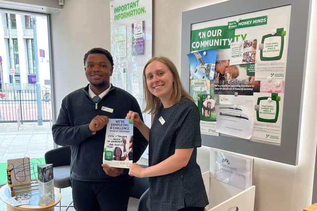 Emma and Tawana are hoping to raise more than £550 by taking on the 100-meter descent