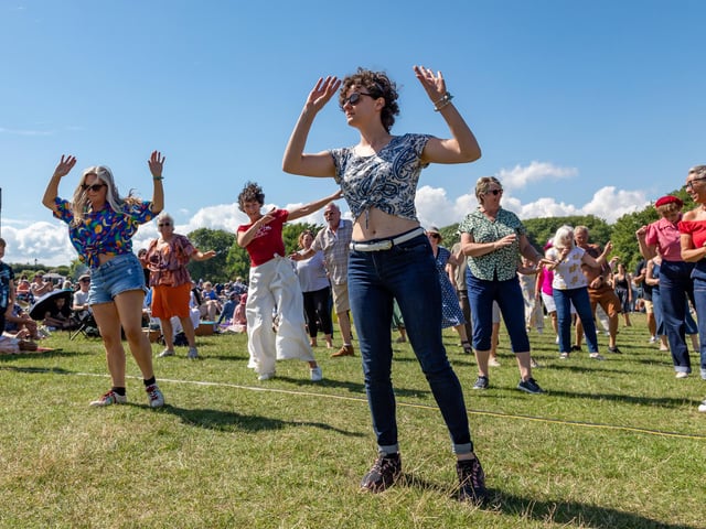 Jiving at the Bandstand. Picture: Mike Cooter (210724)