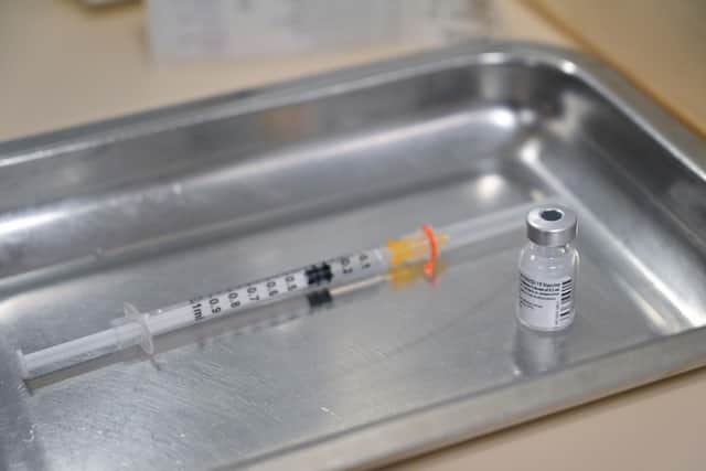 A dose of the Pfizer-BioNTech Covid-19 vaccine. Photo by GUILLAUME SOUVANT/AFP via Getty Images