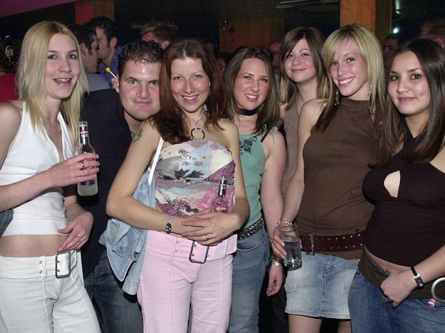 Revellers having a good time at the Bar Bluu complex, Clarendon Road, Southsea - (042347-0013)