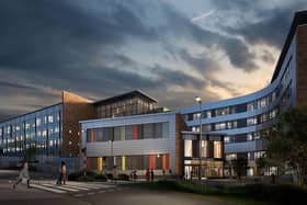A depiction of how the new entrance will look once complete.