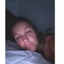 Laura Harris, 40 from Lee-on-the-Solent, has started treatment affter living with Lyme disease for years. Pictured: Laura on a bad day of symptoms