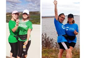 Twins Marcie and Sammie Mayhead ran two miles each day in September to raise funds for Macmillan Cancer Support and Cancer Research UK