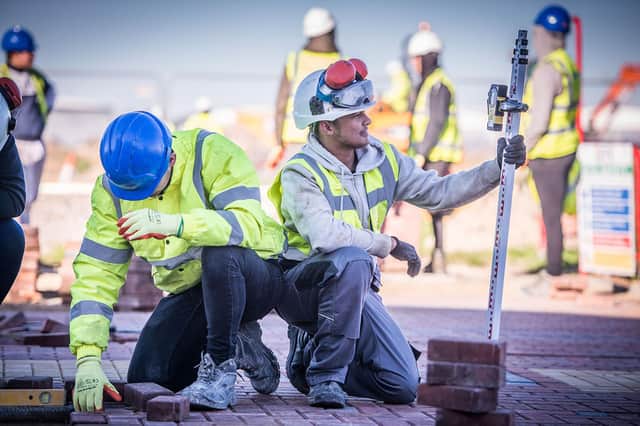 Fareham College has teamed up with Job Centre Plus to help people out of work retrain to get jobs in the construction industry.
Picture: Chris Russell