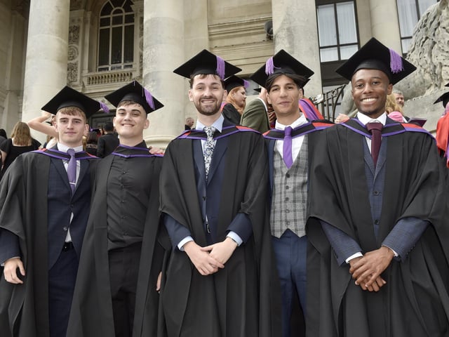 Students graduating from the Faculty of Science and Health
Picture: Sarah Standing (180723-6794)