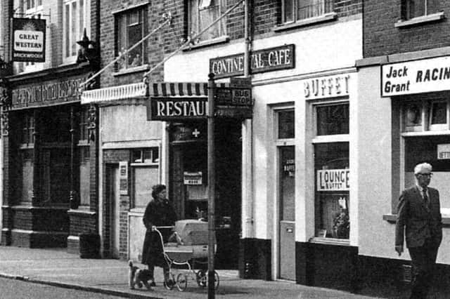 Continental Cafe, Commercial Road, Portsmouth, November 1965.