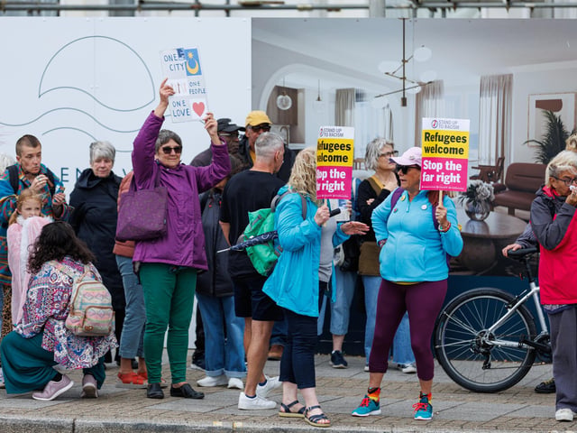 Southsea protest turned violent on Saturday