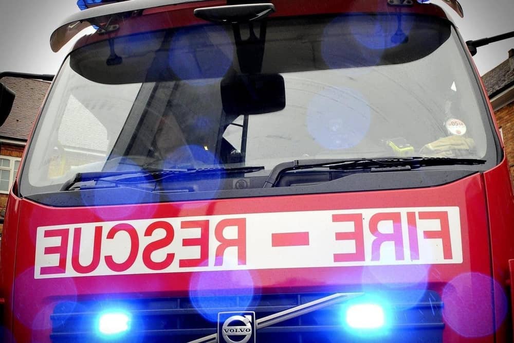 Firefighters tackled a blaze in Morecambe.
