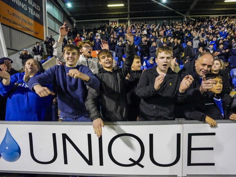These fans went home happy after seeing their side run out 3-0 winners at Cloud Meadow
