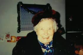 Gladys Richards, aged 90 at Christmas 1996