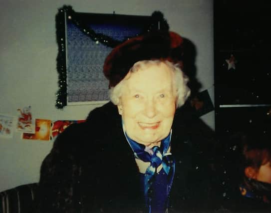 Gladys Richards, aged 90 at Christmas 1996