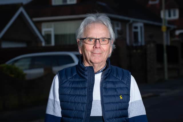 Richard Andrews outside his home in Portchester on 29 December 2020. Picture: Habibur Rahman