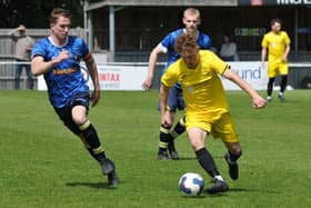 Harvest (yellow) have been promoted to the top flight of the Hampshire Premier League. Picture by Ian Grainger.